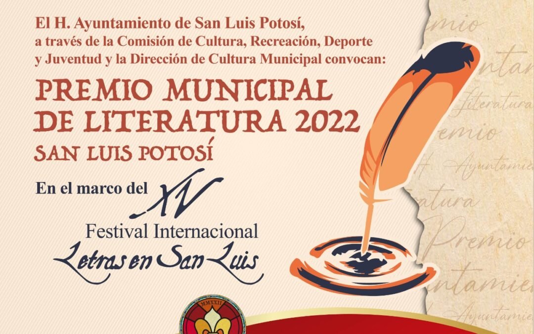 ¿Escribes?, continúa abierta la participación al Premio Municipal de Literatura
