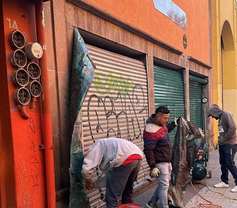 Se intensifican acciones de conservación y cuidado del Centro Histórico de San Luis Potosí