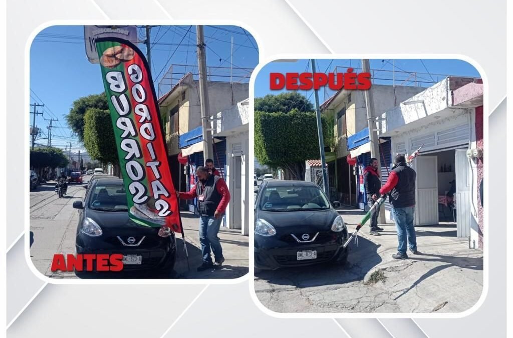 Refuerzan operativo de supervisión de la actividad comercial en calles y avenidas