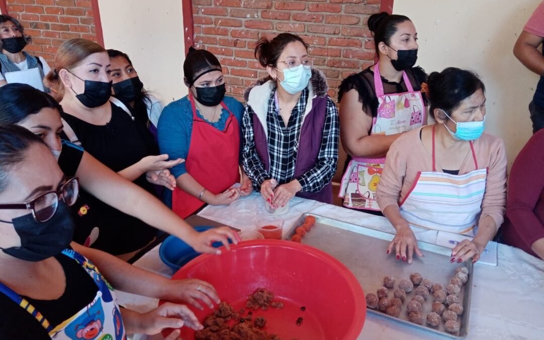 Ayuntamiento de SLP realiza cursos de capacitación para mejorar la economía familiar en Villa de Pozos