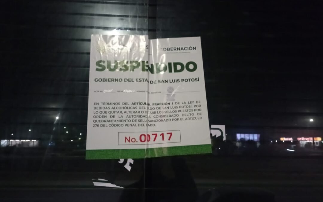 Inicia gobernación procedimientos de clausura definitiva en dos negocios de carretera 57