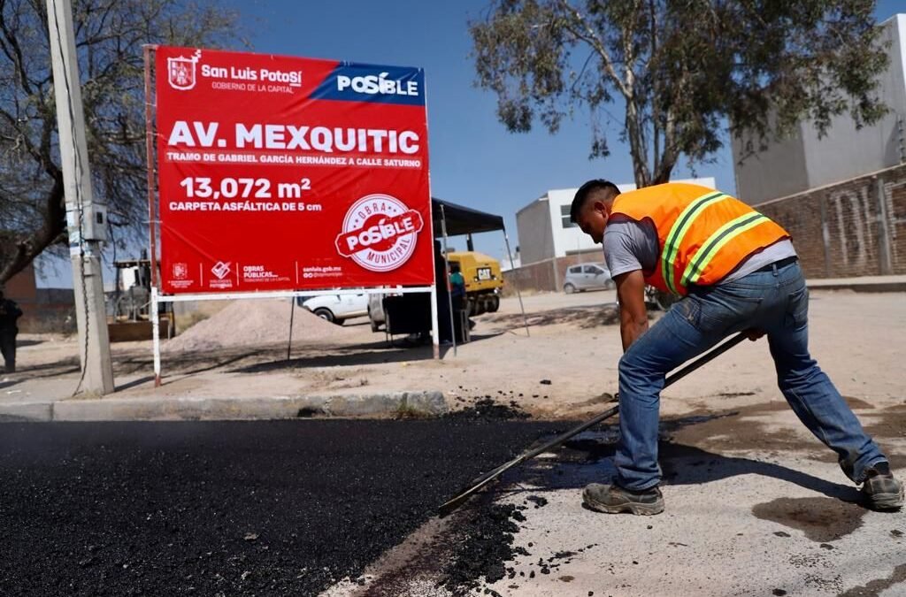 Gobierno de la Capital superó el medio millón de metros cuadrados de Vialidades Potosinas rehabilitadas