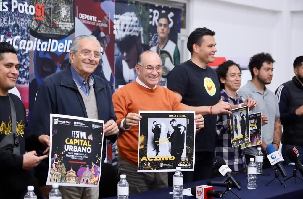 Presentan Festival Capital Urbano 2023, que incentiva a los jóvenes a participar en la cultura y el deporte