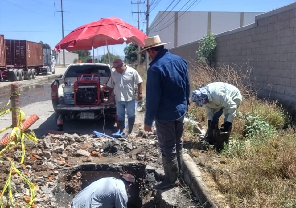 INTERAPAS REALIZA TRABAJOS DE SECTORIZACION PARA MEJORAR LA PRESIÓN EN LA ZONA INDUSTRIAL Y VILLA DE POZOS
