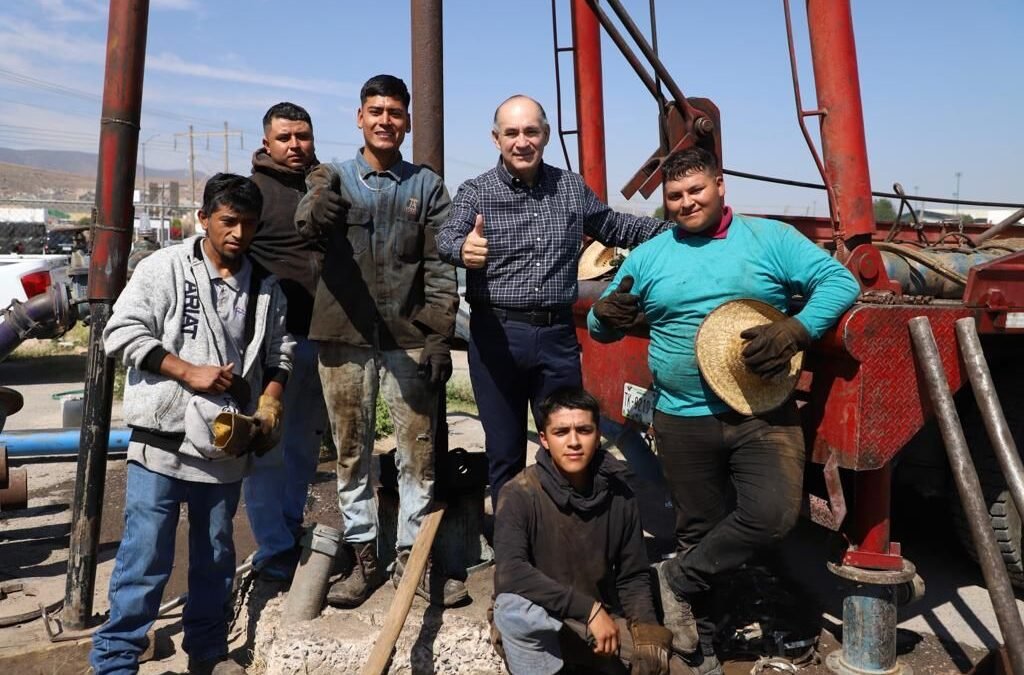 Plan Emergente de Abasto de Agua duplica el caudal del pozo Satélite, en beneficio de 7 mil potosinos del sur de la ciudad
