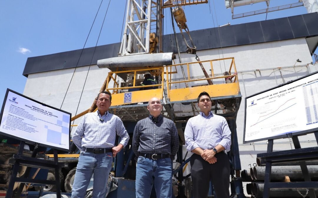 El Plan Emergente del Gobierno de la Capital sigue recuperando agua para los potosinos: avance de 80% en perforación de pozo UAM