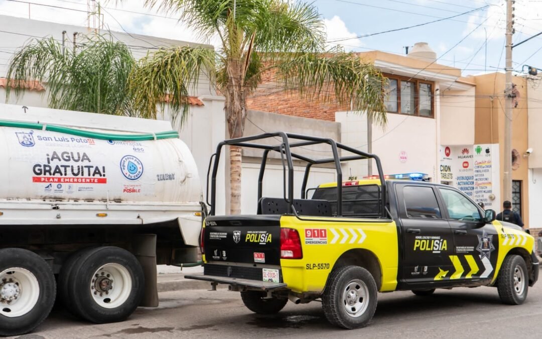 SSPC de la Capital acompaña la distribución de agua gratuita del Nuevo Interapas