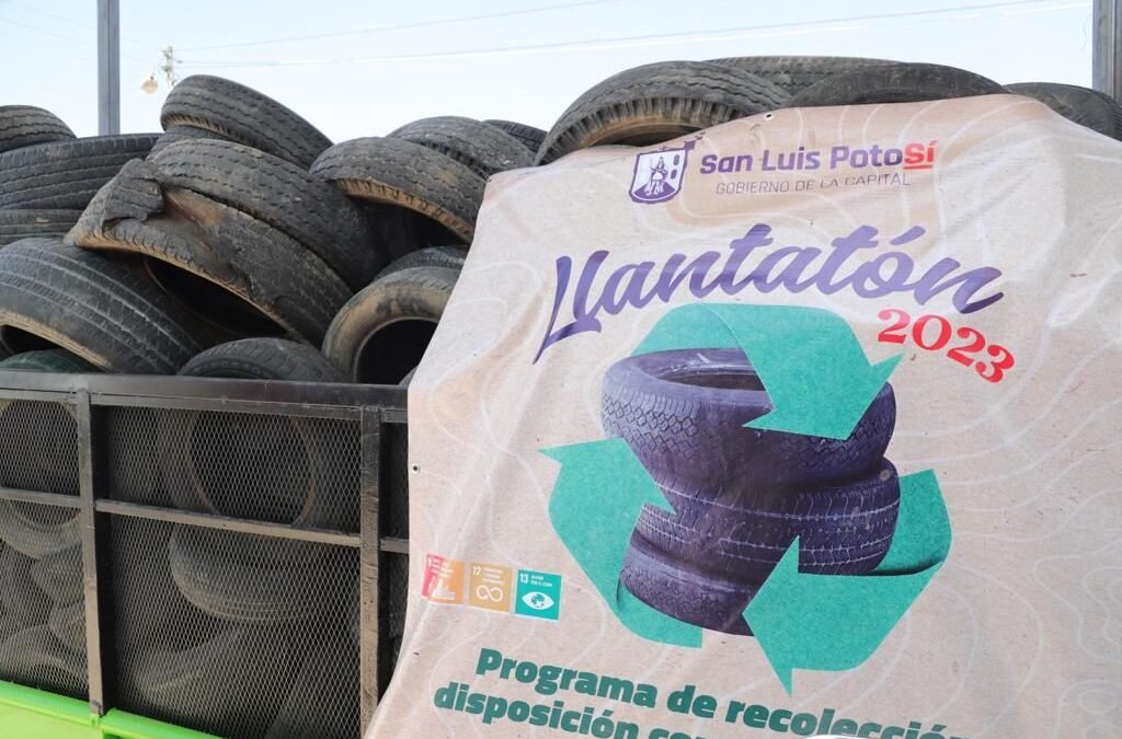 Gobierno de la Capital invita a los potosinos a cuidar el medio ambiente en el programa Llantatón