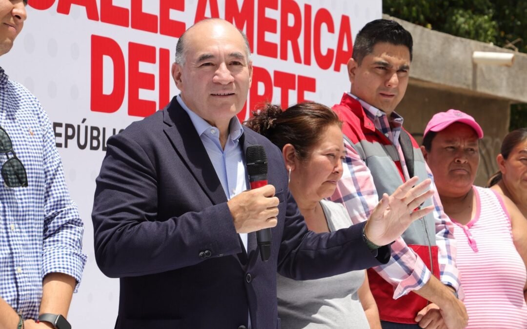 Vialidades Potosinas mejora la calidad de vida de las colonias; Alcalde Enrique Galindo entregó la calle América del Norte