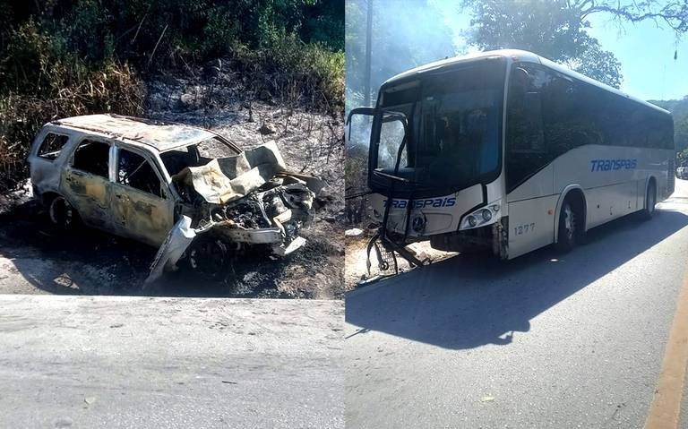 AL INTENTAR HUIR, DELINCUENTES CHOCAN CON AUTOBUS