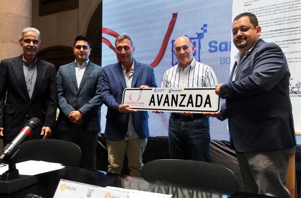 Para mejorar la imagen y movilidad, el Gobierno de la Capital renovará las placas de nomenclatura de las vialidades potosinas