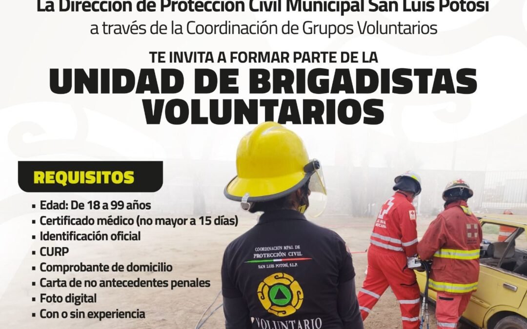 Abre Gobierno de la Capital convocatoria a la ciudadanía para integrarse a la Unidad de Brigadistas Voluntarios