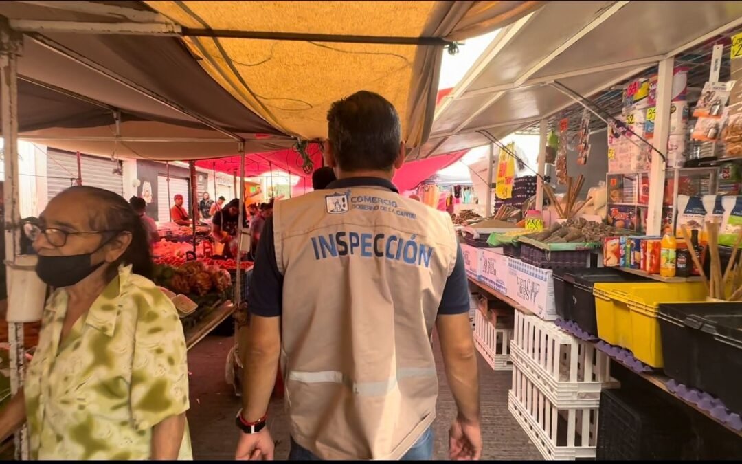 Gobierno de la Capital realiza más de mil 900 visitas de supervisión en las 32 rutas de tianguis de la ciudad