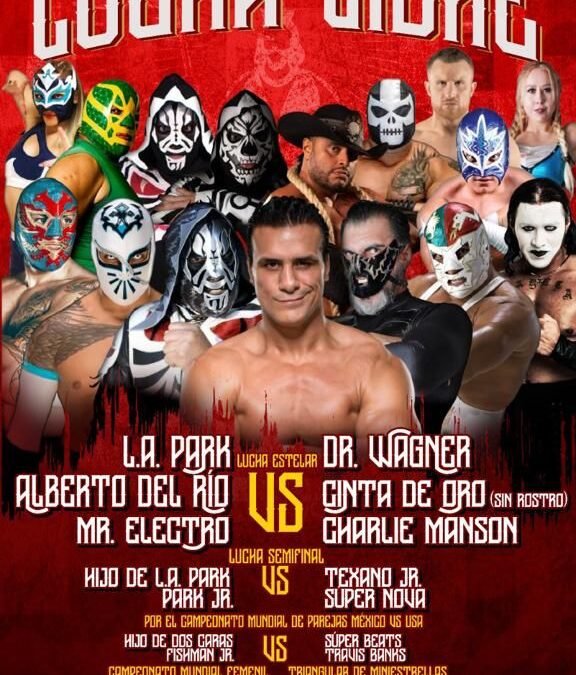 Alberto “El Patrón” Del Río, a la cabeza de la gran función de lucha libre gratuita del próximo viernes 28 de julio