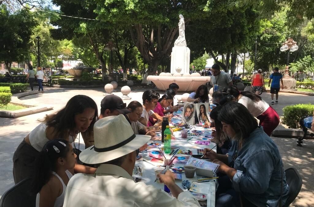 Gobierno de la Capital invita al Taller gratuito de Retrato en Acuarela en el Jardín del Arte del Tequis