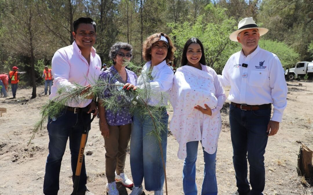 El DIF Municipal de SLP inaugura el Bosque de la Vida, con el que por cada bebé nacido en la ciudad se plantará un árbol