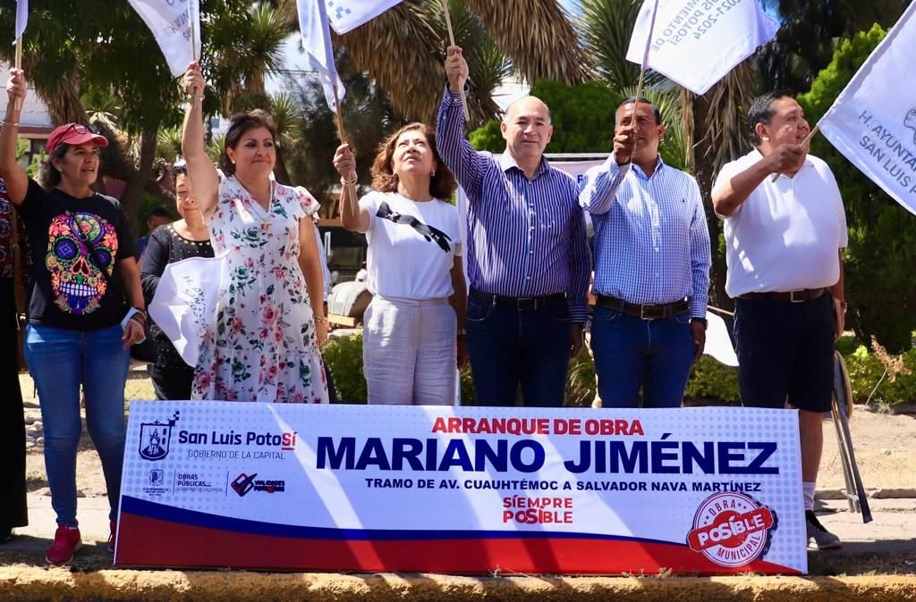 Alcalde Enrique Galindo arranca la modernización de avenida Mariano Jiménez, con el programa Vialidades Potosinas