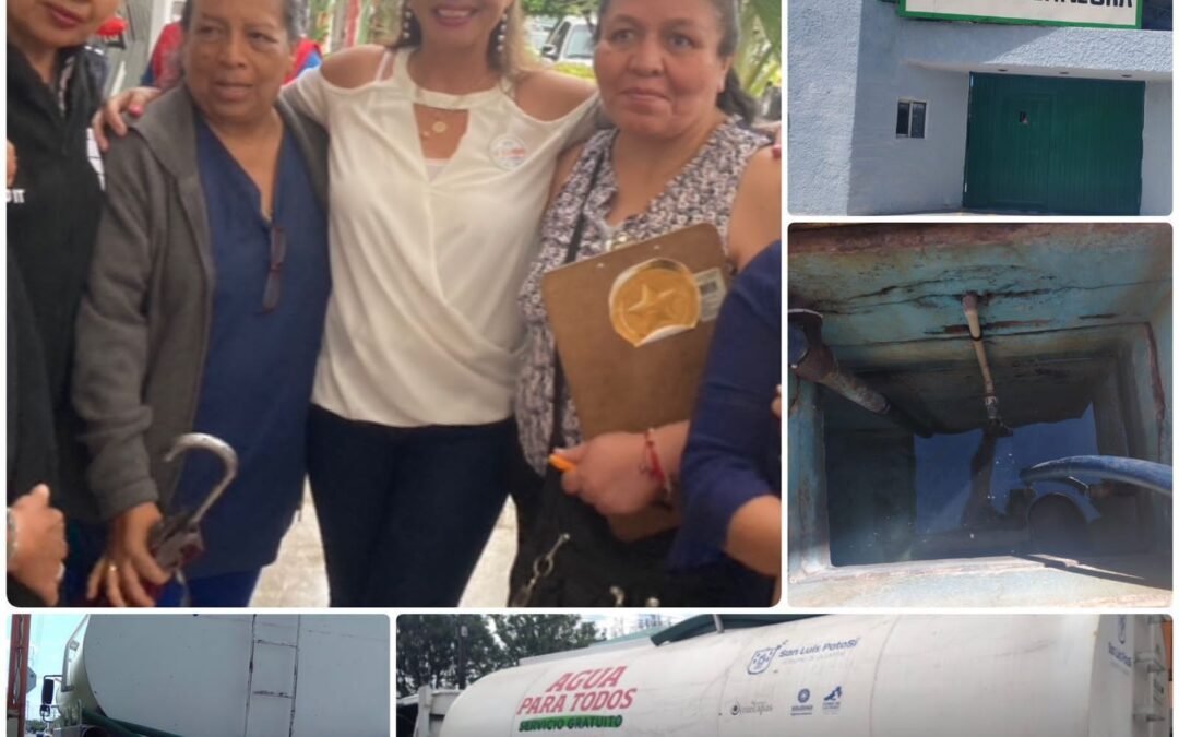 Benefician gestiones de Regidora Ángeles Hermosillo a planteles educativos con la dotación de agua en pipas