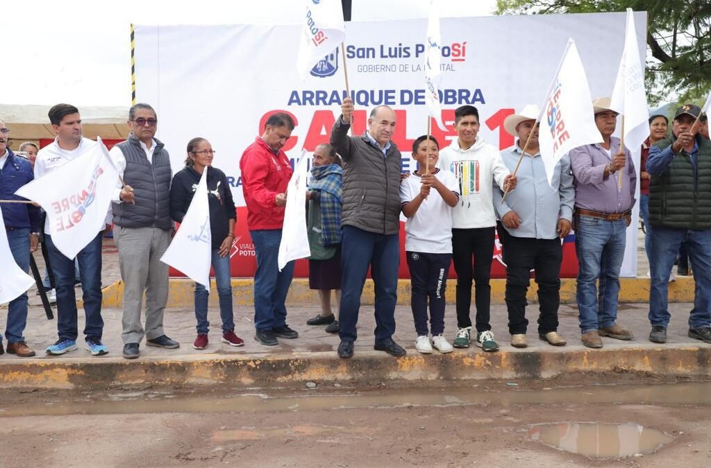 Con Vialidades Potosinas, el Alcalde Enrique Galindo impulsa el desarrollo de la Delegación La Pila