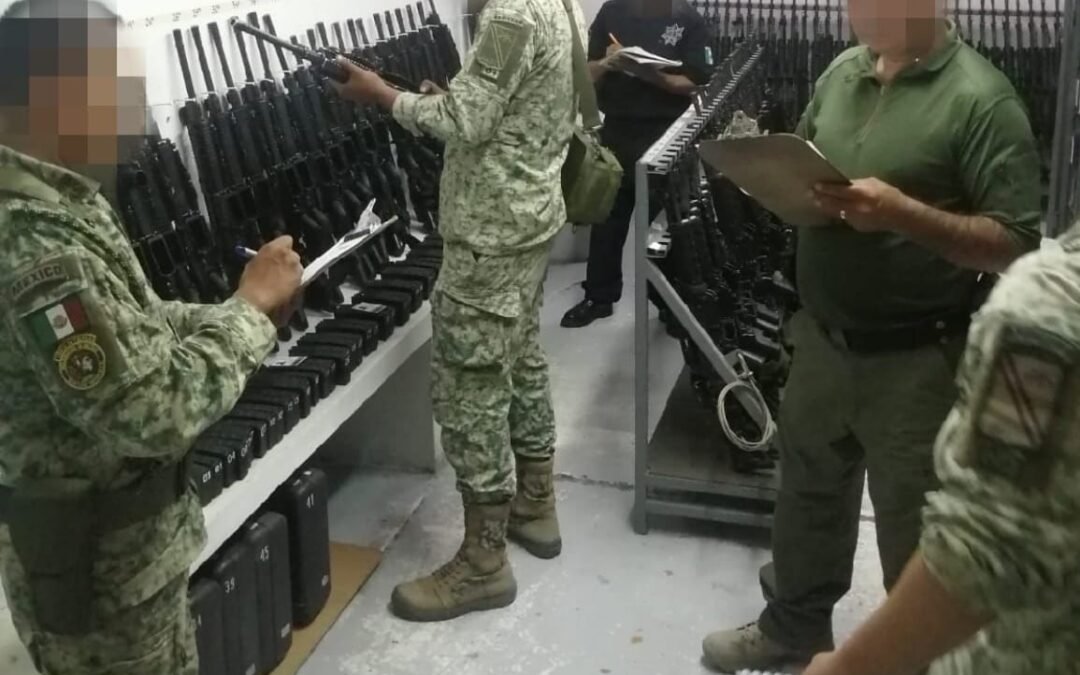 SSPC de la Capital cumple con disposiciones legales en el control y uso de armamento ante Sedena y SSPC Estatal