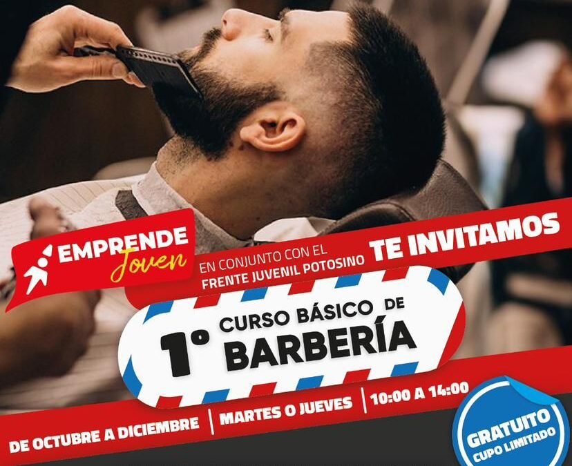 Gobierno Municipal y Frente Juvenil Potosino invitan al Primer Curso Básico de Barbería