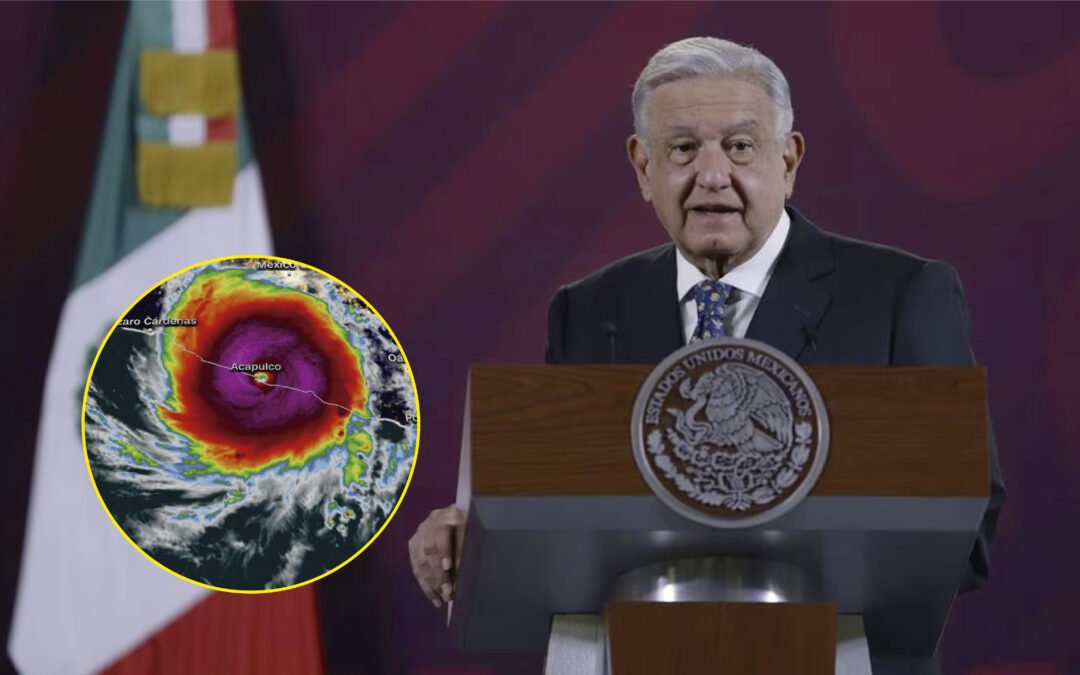 INSENSIBILIDAD DE LÓPEZ OBRADOR ANTE HURACÁN OTIS