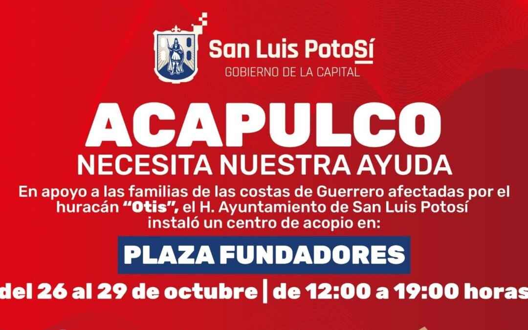 Gobierno de la Capital se une al respaldo a damnificados por el huracán Otis