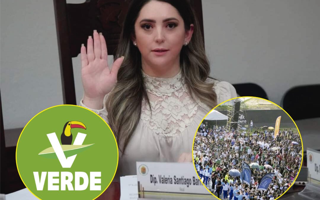 EL VERDE USA ESCOLARES EN MÍTINES