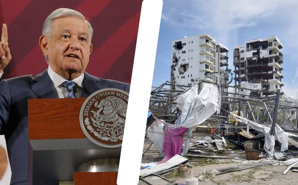 RECONOCE LÓPEZ OBRADOR OMISION ANTE HURACÁN OTIS