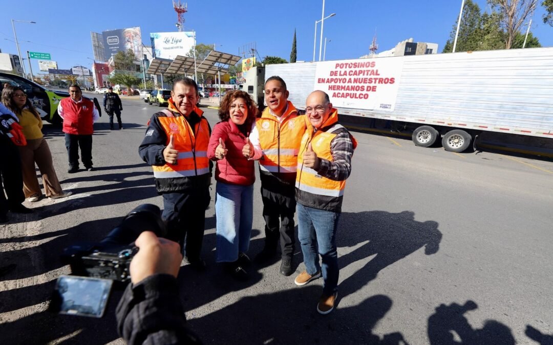 Con solidaridad ciudadana, Gobierno Municipal envía tráiler con más de 20 toneladas de ayuda humanitaria