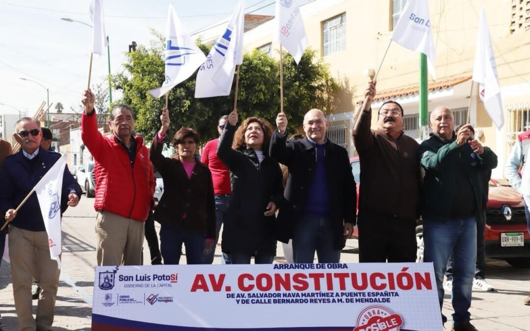 Alcalde Galindo continúa incansable rehabilitando las avenidas de la ciudad; arranca pavimentación de Constitución