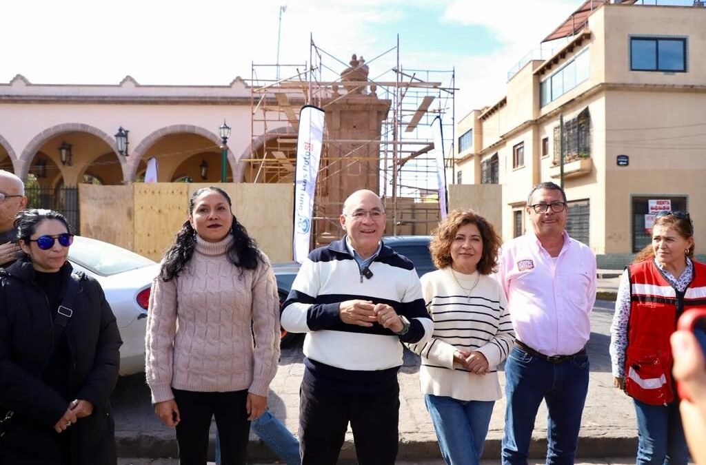 Alcalde Galindo arranca restauración de la Caja del Agua del Santuario
