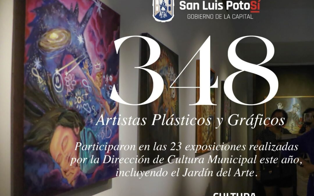 Este año, 348 artistas plásticos y gráficos participaron en exposiciones y Jardín del Arte de Cultura Municipal