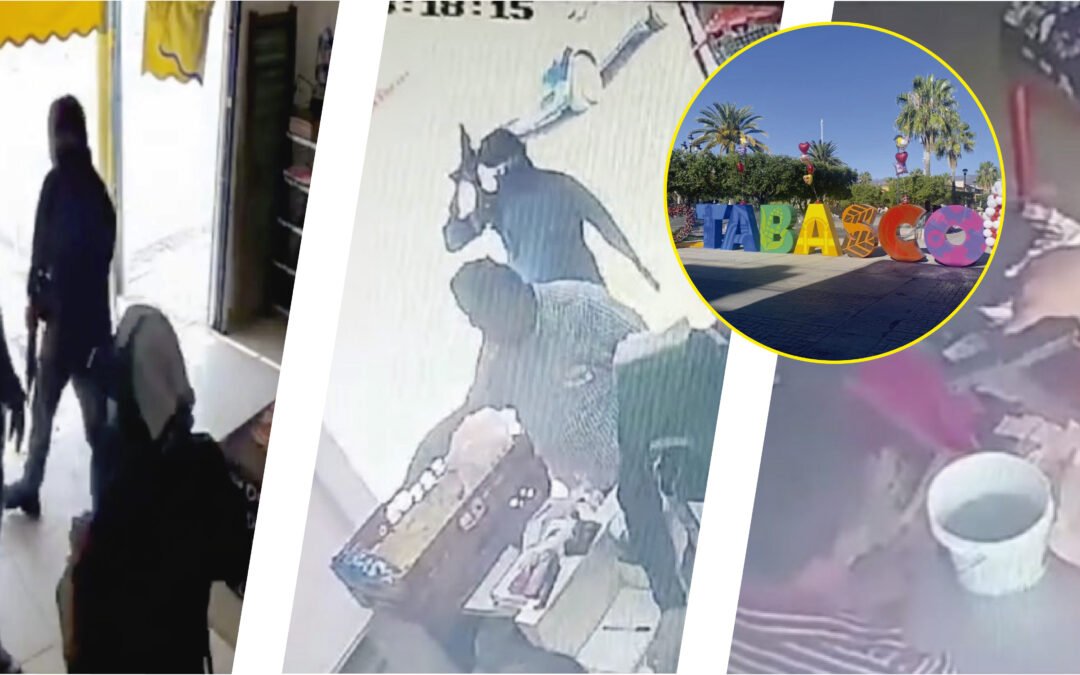 ARDE TABASCO POR ASALTOS MASIVOS