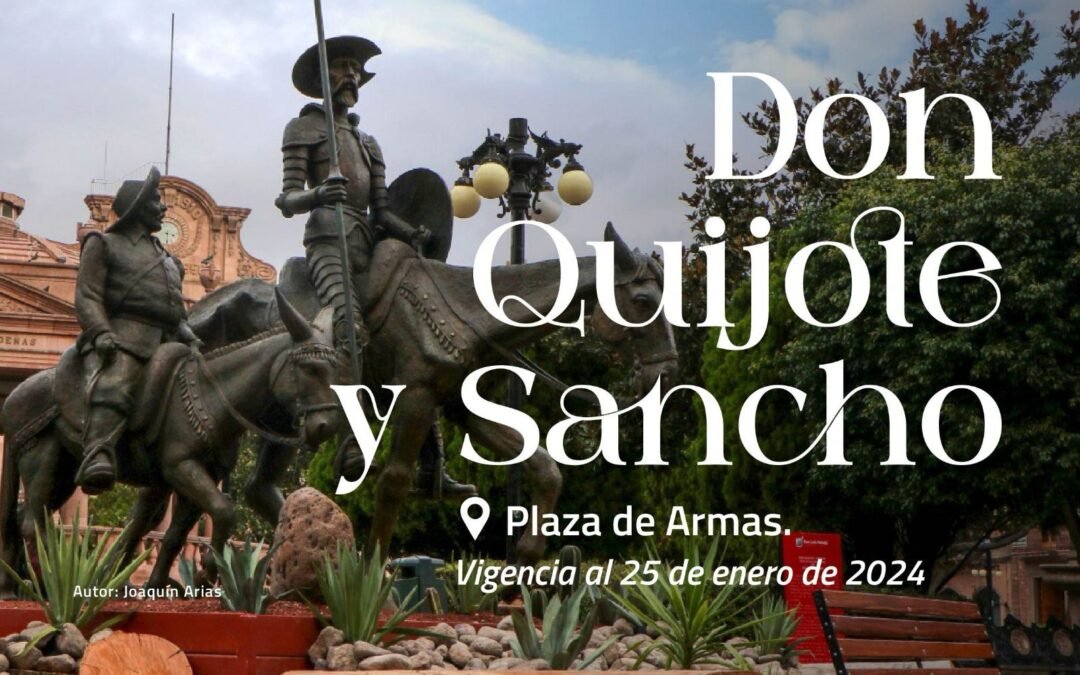 ¿Ya te tomaste la foto con El Quijote y Sancho?; se va obra de Joaquín Arias en Plaza de Armas