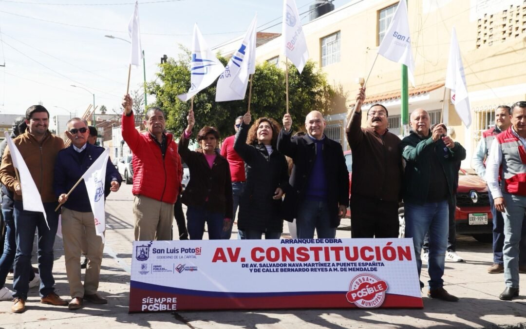 Para iniciar 2024, Gobierno de la Capital avanza en el rescate de calles y avenidas, con el programa Vialidades Potosinas