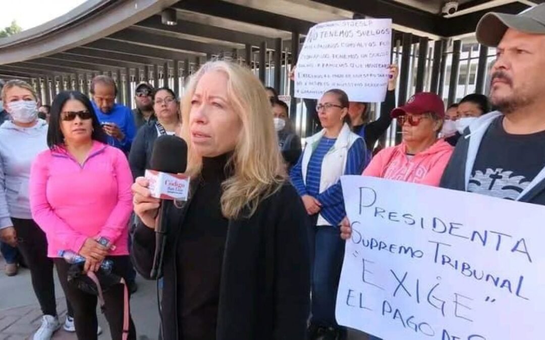 PARAN LABORES EN PODER JUDICIAL POR FALTA DE PAGO