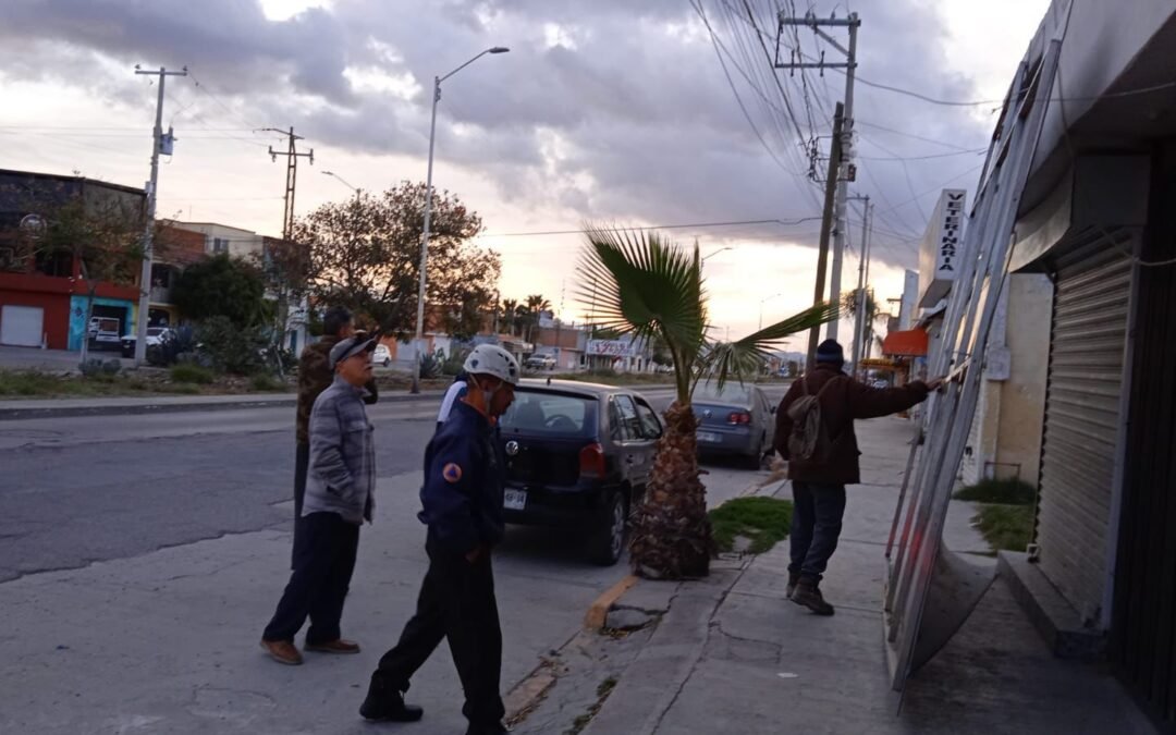 Vigilancia permanente de Protección Civil Municipal ante periodo de fuertes vientos