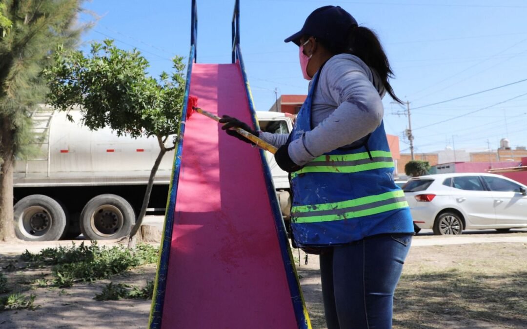 Con acciones de mantenimiento, Ayuntamiento de San Luis Potosí mejora las condiciones de la Capital