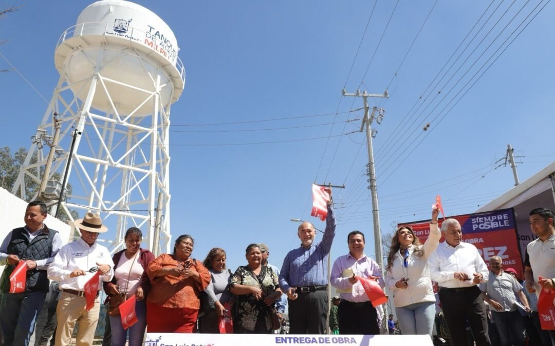 Alcalde Galindo implementa acciones firmes para el abasto de agua: pone en operación tanque elevado