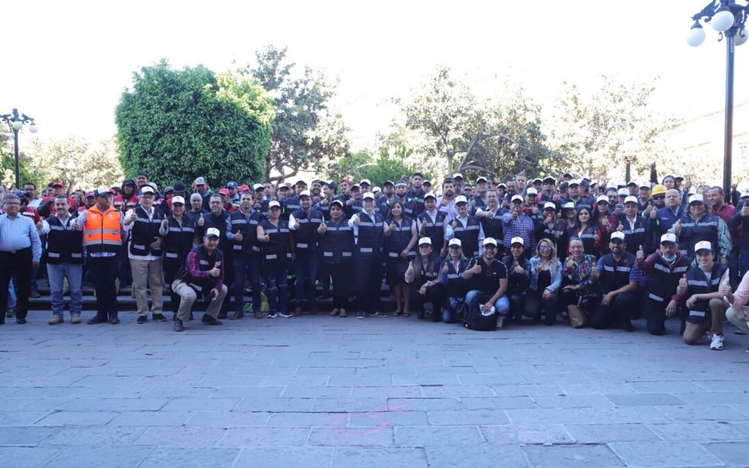 Ayuntamiento de SLP y trabajadores municipales, listos para el Festival Internacional San Luis en Primavera