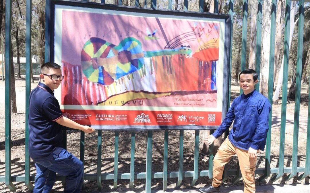 Visita “Pintamos con el Corazón”, el arte inclusivo que se muestra en la galería perimetral del Parque Juan H. Sánchez