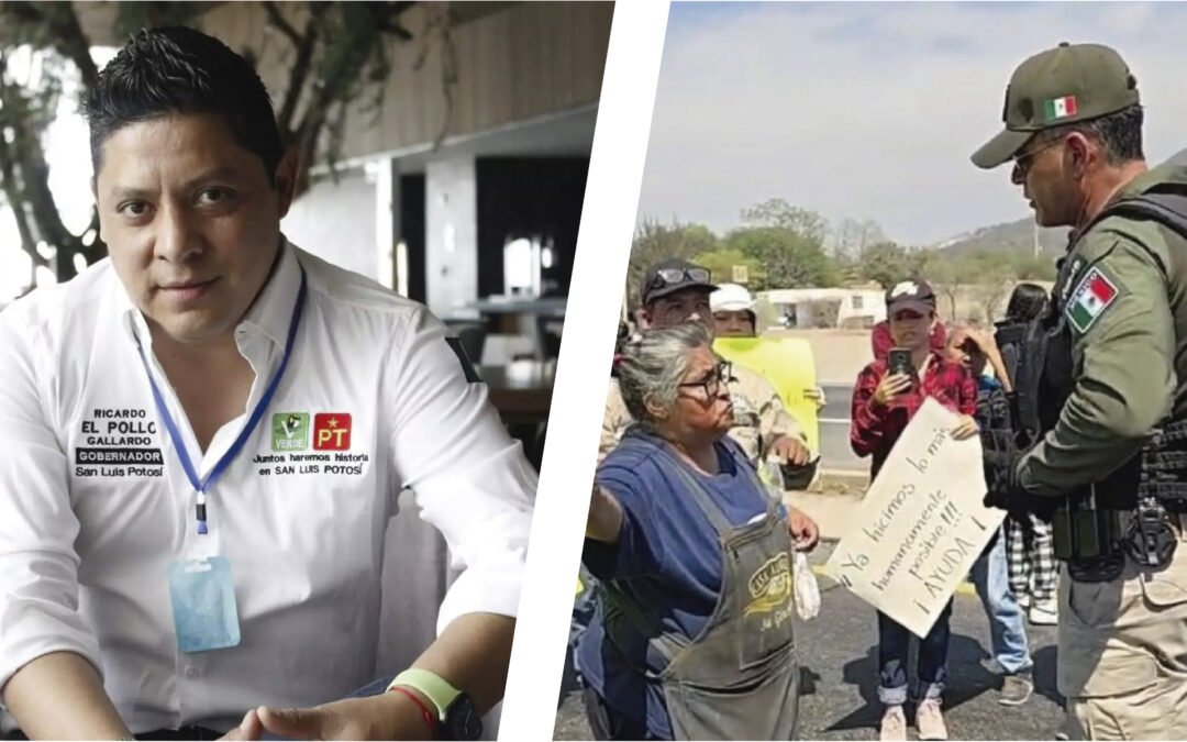 EL POLLO GALLARDO DETIENE INOCENTES QUE PROTESTABAN