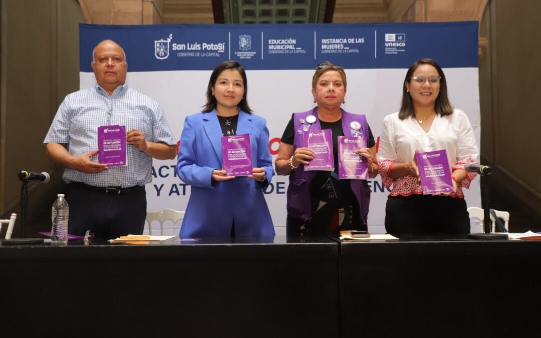 Ayuntamiento de SLP presenta Protocolo Municipal para la Prevención y Atención de la Violencia Escolar