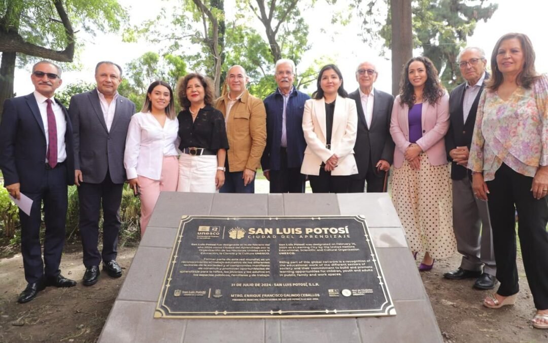 Destaca Enrique Galindo la distinción de la Unesco a San Luis Capital como Ciudad del Aprendizaje