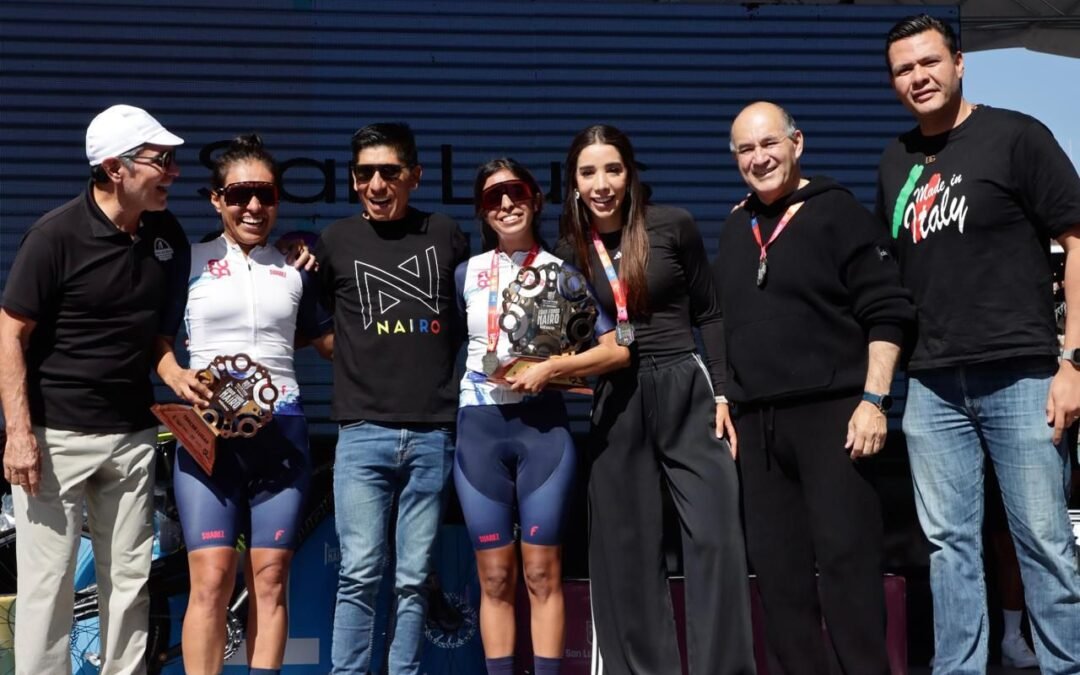 Gerardo Prado y Anette Rivera Martínez, ganadores absolutos del Gran Fondo Nairo 2024 en San Luis Capital