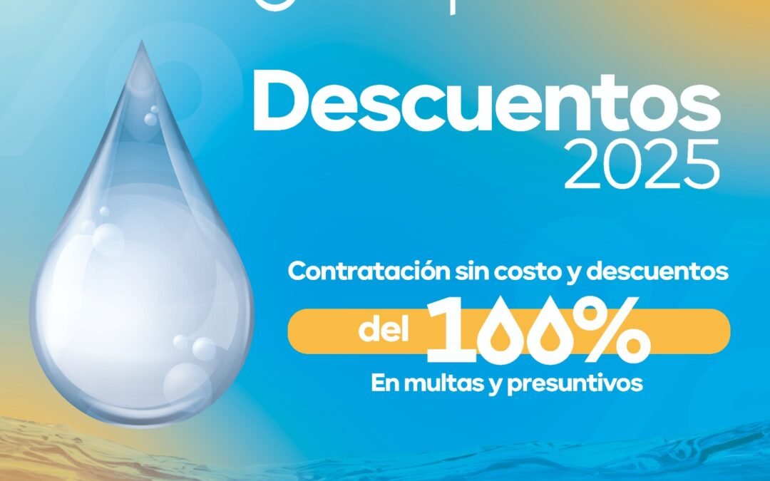 Interapas invita a aprovechar los incentivos fiscales del programa de “Descuentos 2025” a propietarios sin contrato de agua