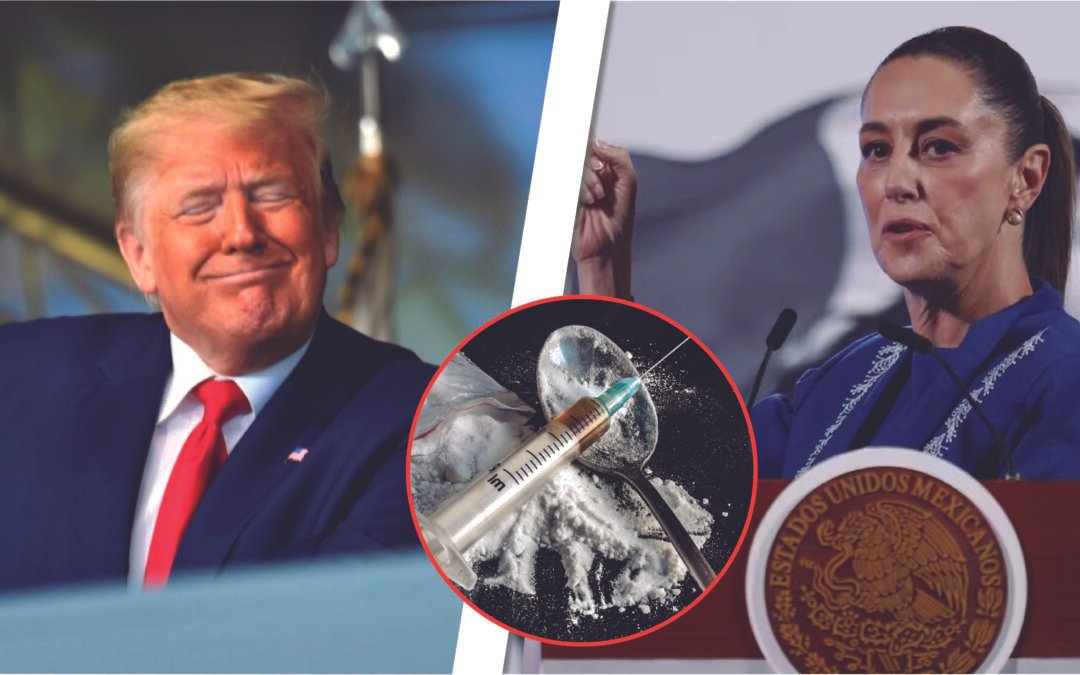TRUMP SE BURLA DE CAMPAÑA ANTIDROGAS DE SHEINBAUM