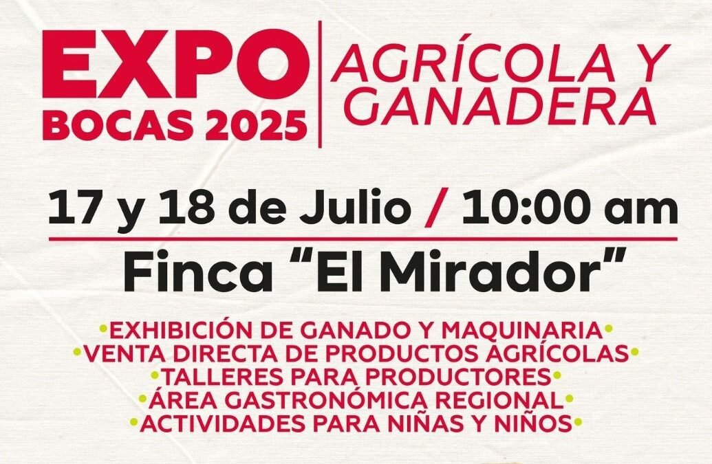 Para incentivar el agro y promover turísticamente a la delegación, Gobierno Municipal realizará la Expo Bocas 2025