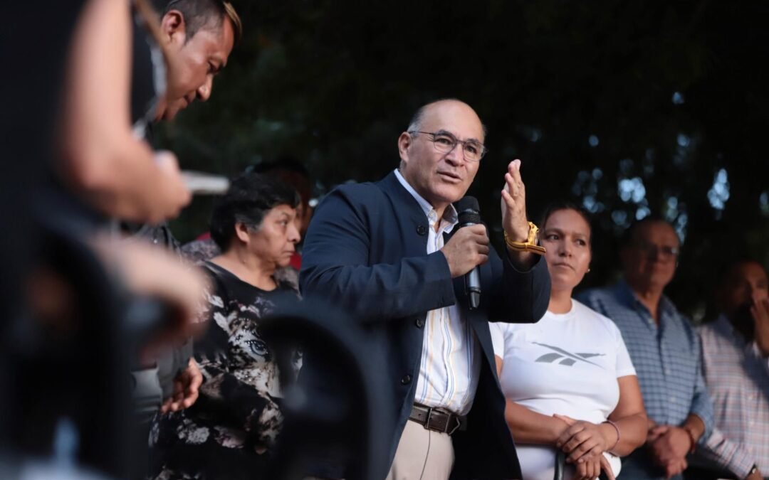 Alcalde Enrique Galindo lleva Capital al 100 a la colonia Terremoto con más seguridad e iluminación